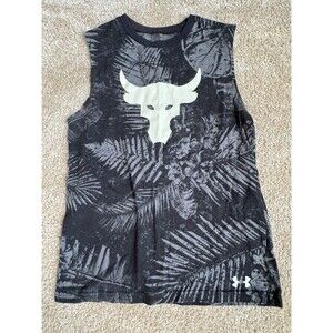 Under Armour Boys Youth Medium Project Rock Aloha Camo Tank Top Shirt